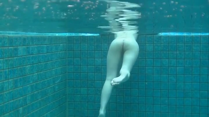 Skinny dipping Japanese girl has a shaved pussy - Alpha Porno